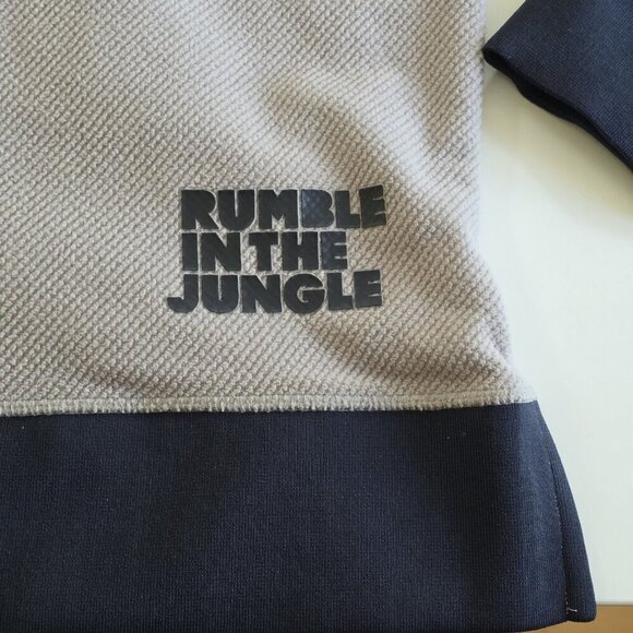 Under Armour Hoodie Mens XXL Gray Black Coldgear Muhammad Ali Rumble In Jungle - Picture 11 of 16